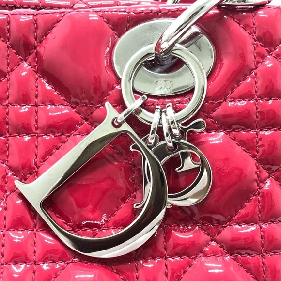 Christian Dior Dior M0955PVR Cannage Soft Enamel Lady Bag Chain Shoulder Tote... - Picture 12 of 15